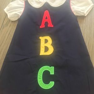 ABC dress with peter pan undershirt